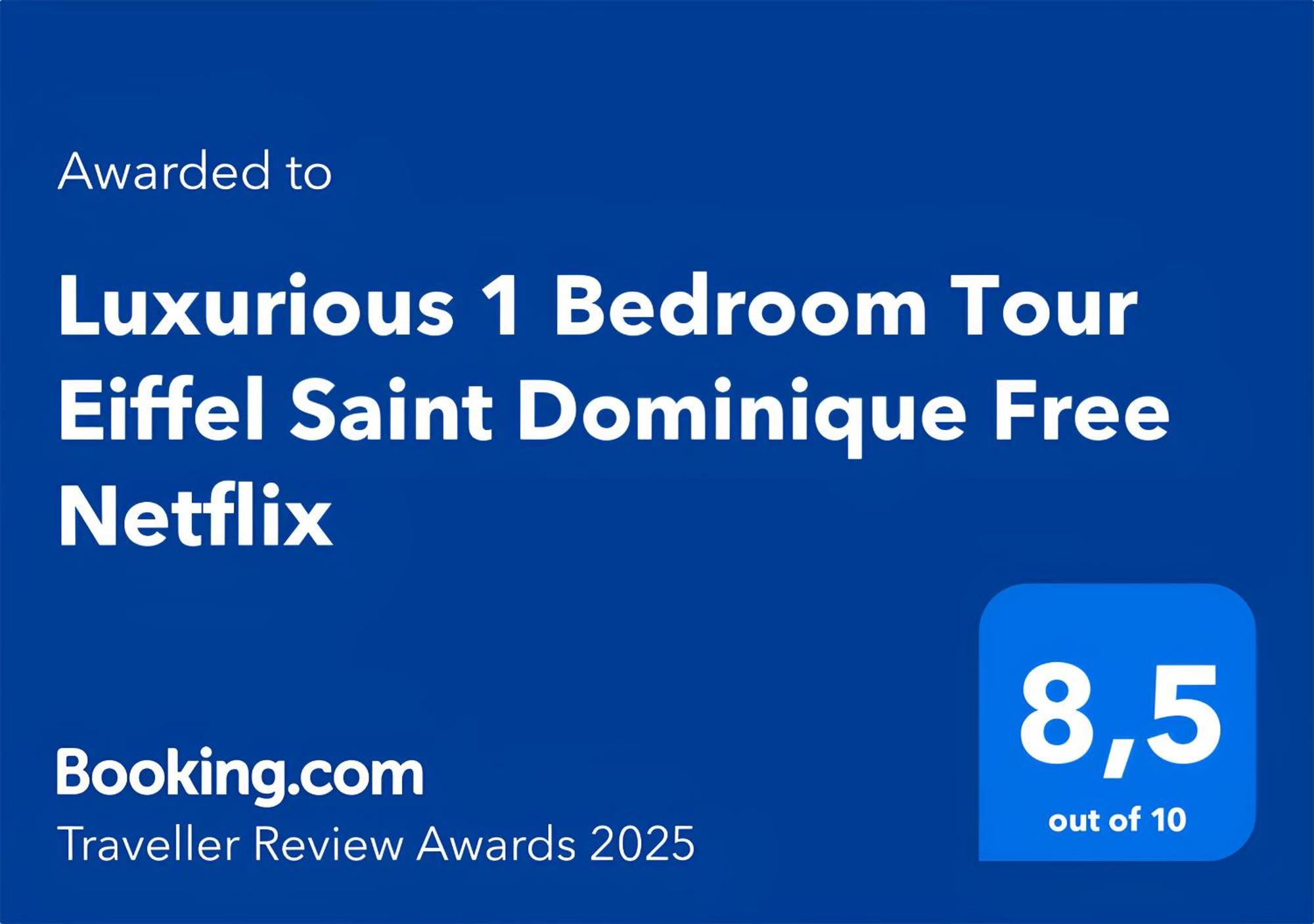 Luxurious 1 Bedroom Tour Eiffel Saint Dominique Free Netflix Париж Екстер'єр фото