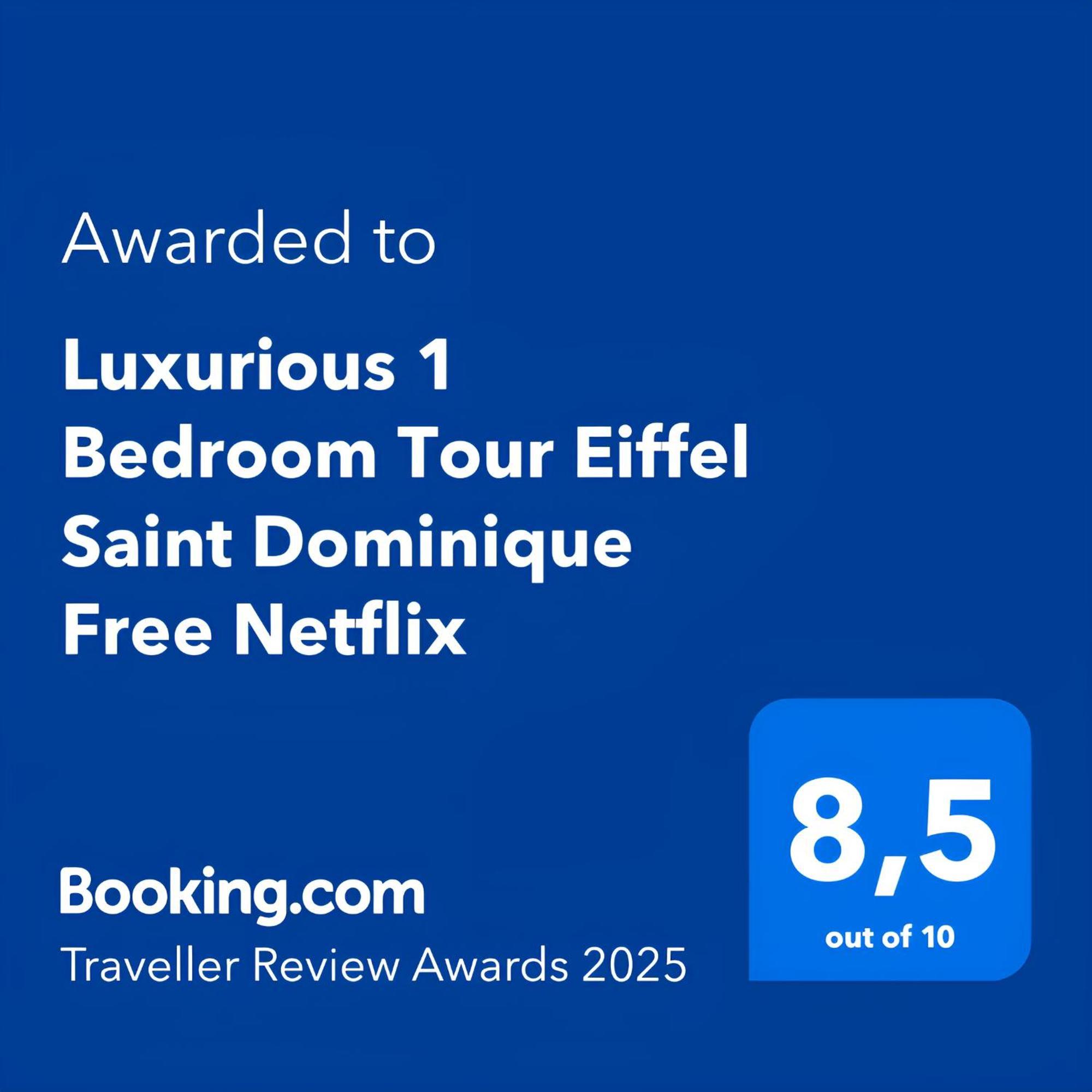 Luxurious 1 Bedroom Tour Eiffel Saint Dominique Free Netflix Париж Екстер'єр фото